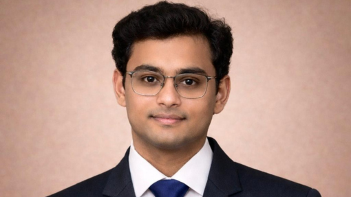 Managing Director at desk